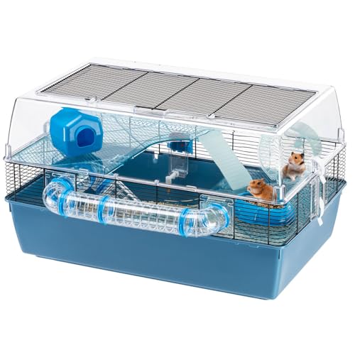 Ferplast Hamsterkäfig, Duna Fun Large Nagerkäfig, Kleintierkäfig, Hamsterzubehör inklusive, 72 x 46 x h 41 cm. von Ferplast