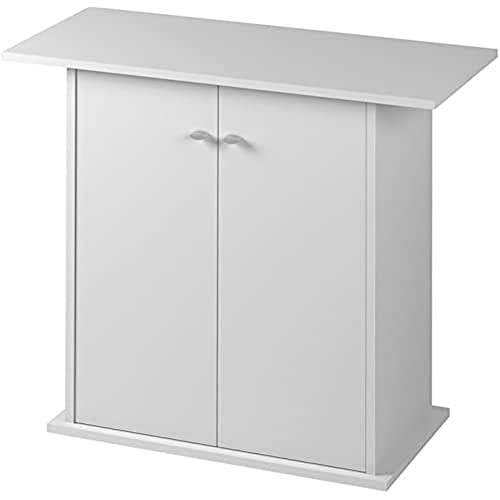 Ferplast Mobile supporto per acquario STAND DUBAI 80 con ante e ripiano, Piedini regolabili, Piano resistente all'acqua, 81 x 36 x h 73 cm, Legno Bianco von Ferplast