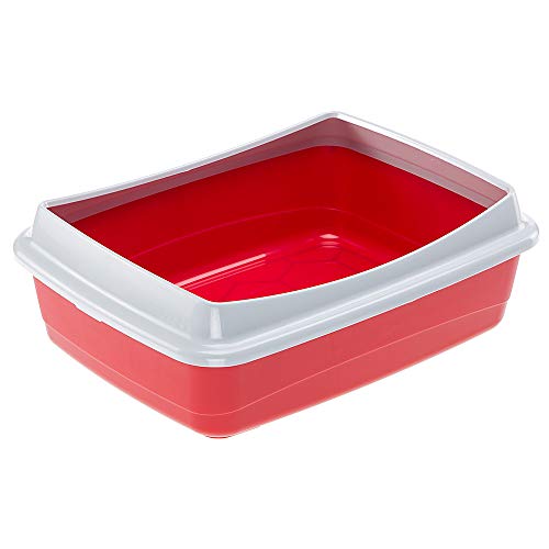 Ferplast 72041099W1 Nip Plus 10 Offene Katzentoilette, 47 x 36 x H 15.5 cm, Bordeaux Ferplast 72041099W1 Nip Plus 10 Offene Katzentoilette, 47 x 36 x H 15.5 cm, Bordeaux von Ferplast