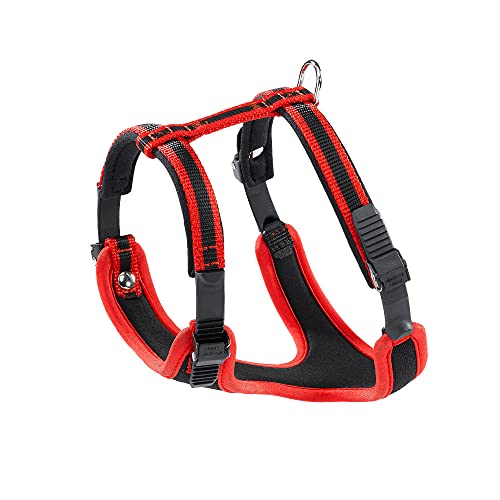 Ferplast Kleines Hundegeschirr ERGOCOMFORT SMALL, verstellbares Hundegeschirr, bequem, gepolstert, doppelter Mikroverstellverschluss, Schnellverschluss, Rot Ferplast Kleines Hundegeschirr ERGOCOMFORT SMALL, verstellbares Hundegeschirr, bequem, gepolstert, doppelter Mikroverstellverschluss, Schnellverschluss, Rot von Ferplast