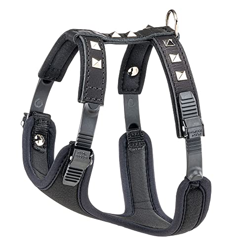 Ferplast Hundegeschirr kleine Hunde Giotto Luxor SMALL, aus echtem Leder mit silbernen Nieten, Halsumfang: 31-39 cm, Brustumfang: 44-52 cm, Schwarz Ferplast Hundegeschirr kleine Hunde Giotto Luxor SMALL, aus echtem Leder mit silbernen Nieten, Halsumfang: 31-39 cm, Brustumfang: 44-52 cm, Schwarz von Ferplast