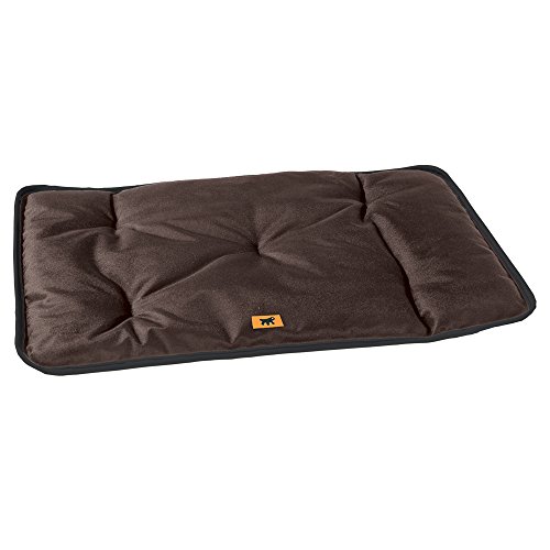 Ferplast Hundematte & Katzenmatte Klein - Waschbares Hundebett - Hundekissen - Wasserdicht & Kratzfest - Matte für Hundehütten und Auto, Hundekorb - Jolly - 57 x 38 cm, S, BRAUN von Ferplast