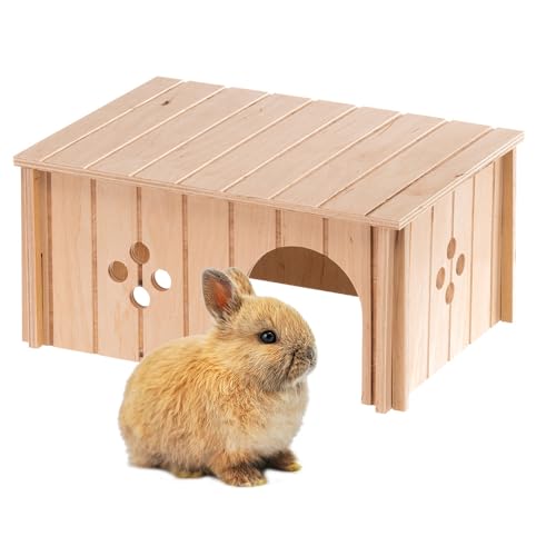 Ferplast Kaninchenhaus, Kaninchenkäfig Zubehör, mit Flachdach und Belüftungslöchern, im Bausatz, 33 x 23,6 x H 16 cm, SIN 4646 Holzhaus Kaninchen, Zwergkaninchen Ferplast Kaninchenhaus, Kaninchenkäfig Zubehör, mit Flachdach und Belüftungslöchern, im Bausatz, 33 x 23,6 x H 16 cm, SIN 4646 Holzhaus Kaninchen, Zwergkaninchen von Ferplast