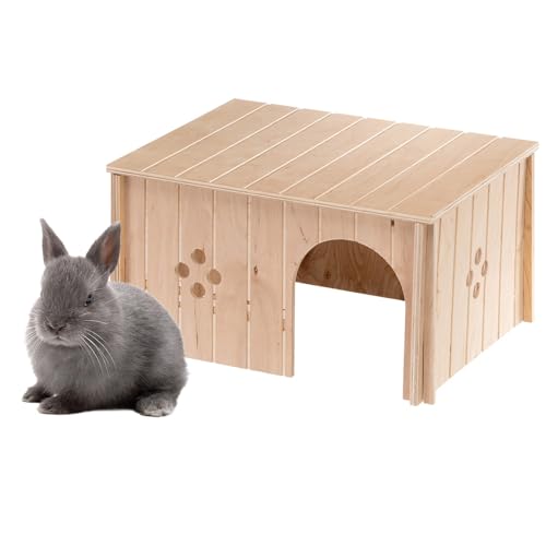 Ferplast Kaninchenhaus, Kaninchenkäfig Zubehör, mit Flachdach und Belüftungslöchern, im Bausatz, 37 x 27,7 x H. 20 cm, SIN 4647 Holzhaus Kaninchen Ferplast Kaninchenhaus, Kaninchenkäfig Zubehör, mit Flachdach und Belüftungslöchern, im Bausatz, 37 x 27,7 x H. 20 cm, SIN 4647 Holzhaus Kaninchen von Ferplast