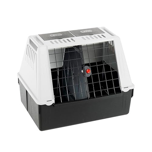 Ferplast Hundebox Auto, Atlas CAR 80 SE, Ablagefach, Doppelte Schiebeöffnung mit Sicherheitshaken L 82 x W 51 x H 61 cm – Max 20 kg Ferplast Hundebox Auto, Atlas CAR 80 SE, Ablagefach, Doppelte Schiebeöffnung mit Sicherheitshaken L 82 x W 51 x H 61 cm – Max 20 kg von Ferplast