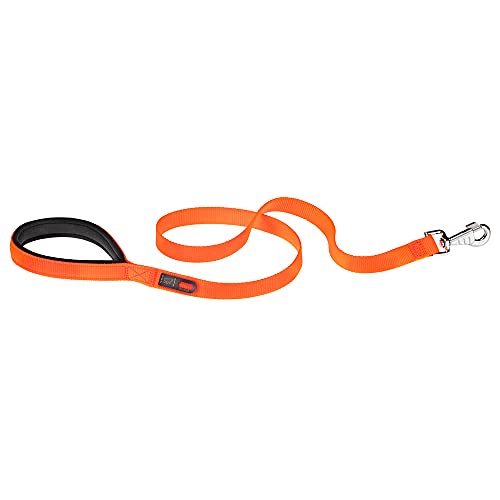 Ferplast Hundeleine Daytona, Hundeleine kleine Hunde, aus Nylon, 120 cm, mit bequemem gepolstertem Griff und Karabinerhaken aus Metall. Orange Ferplast Hundeleine Daytona, Hundeleine kleine Hunde, aus Nylon, 120 cm, mit bequemem gepolstertem Griff und Karabinerhaken aus Metall. Orange von Ferplast