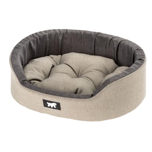 Ferplast Hundebett Dandy, abnehmbares, waschbares Kissen, Baumwollbezug mit weicher Polsterung, Bett für große Hunde, 110 x 70 x H 23 cm, braun Ferplast Hundebett Dandy, abnehmbares, waschbares Kissen, Baumwollbezug mit weicher Polsterung, Bett für große Hunde, 110 x 70 x H 23 cm, braun von Ferplast