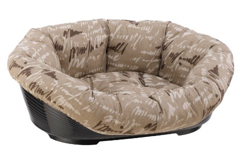 Ferplast Hundebett Hundesofa Katzenbett Hundematte Sofa' 12 Kunststoffkorb mit Waschbarem Gepolstertem Hundekissen, 114 x 83 x h 37 cm. von Ferplast