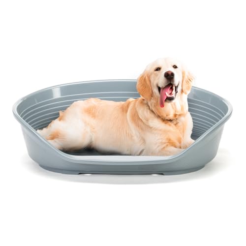 Ferplast Hundebett Kunststoff-Hundebett Extra Large Hundeliege waschbar Hundekorb atmungsaktiv rutschfest Siesta Deluxe, 100 x 65 x h 33,5 cm, Dunkelgrau Ferplast Hundebett Kunststoff-Hundebett Extra Large Hundeliege waschbar Hundekorb atmungsaktiv rutschfest Siesta Deluxe, 100 x 65 x h 33,5 cm, Dunkelgrau von Ferplast