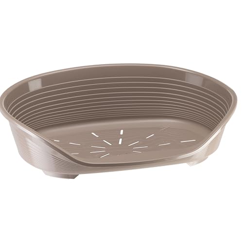 Ferplast Hundebett Kunststoff-Hundebett groß Hundeliege waschbar Hundekorb atmungsaktiv rutschfest Siesta Deluxe, 84 x 55 x h 28,5 cm, Taubengrau Ferplast Hundebett Kunststoff-Hundebett groß Hundeliege waschbar Hundekorb atmungsaktiv rutschfest Siesta Deluxe, 84 x 55 x h 28,5 cm, Taubengrau von Ferplast
