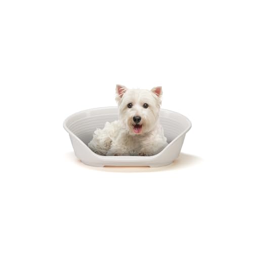 Ferplast Hundebett Katzenbett Kunststoff-Hundebett klein Hundeliege waschbar Hundekorb atmungsaktiv rutschfest Siesta Deluxe, 54 x 35 x h 21,5 cm, Weiss Ferplast Hundebett Katzenbett Kunststoff-Hundebett klein Hundeliege waschbar Hundekorb atmungsaktiv rutschfest Siesta Deluxe, 54 x 35 x h 21,5 cm, Weiss von Ferplast