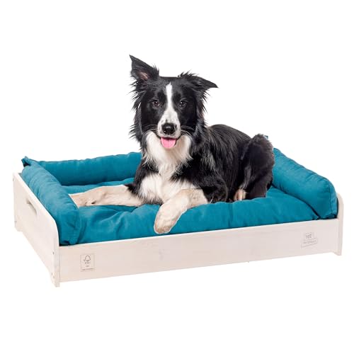 Ferplast Hundebett & Katzenbett mit Kissen Hall, Hundebett waschbar, FSC-Holz, Innenhundezwinger, Hundebett mittelgroße Hunde, katzenbett waschbar, atmungsaktiv & rutschfest, 80,5 x 53 x h 17,5 cm Ferplast Hundebett & Katzenbett mit Kissen Hall, Hundebett waschbar, FSC-Holz, Innenhundezwinger, Hundebett mittelgroße Hunde, katzenbett waschbar, atmungsaktiv & rutschfest, 80,5 x 53 x h 17,5 cm von Ferplast