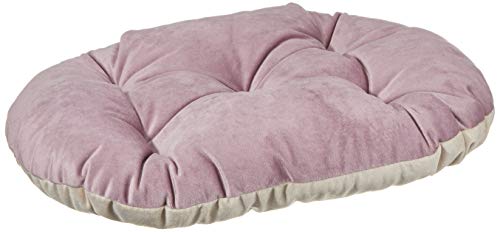 Ferplast Kissen für Hunde und Katzen PRINCE 45/2, Gepolstertes Haustierbett, doppelseitig verwendbar, weicher Samt, waschbar, 43 x 30 cm, rosa von Ferplast