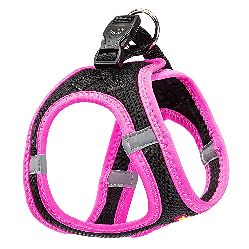 Ferplast Hundegeschirr Kleine Hunde Kaori XS, atmungsaktives, gepolstertes und verstellbares Katzengeschirr, leicht zu tragen, reflektierende Kanten, Brustumfang 32–36 cm. Rose Ferplast Hundegeschirr Kleine Hunde Kaori XS, atmungsaktives, gepolstertes und verstellbares Katzengeschirr, leicht zu tragen, reflektierende Kanten, Brustumfang 32–36 cm. Rose von Ferplast