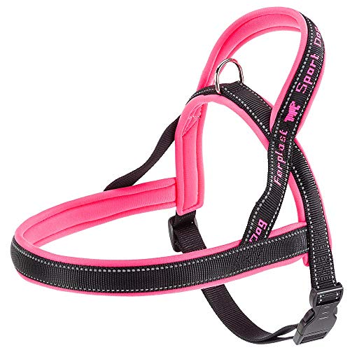 Ferplast Hundegeschirr SPORT DOG, Hundegeschirr Große Hunde, Hundegeschirr Skandinavischen Stil, Praktischer Schnapper-Verschluss, Weiche Polsterung, Reflektierende Nähte, Fuchsie Ferplast Hundegeschirr SPORT DOG, Hundegeschirr Große Hunde, Hundegeschirr Skandinavischen Stil, Praktischer Schnapper-Verschluss, Weiche Polsterung, Reflektierende Nähte, Fuchsie von Ferplast