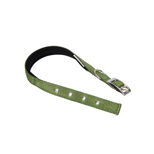 Ferplast Hundehalsband, Größe M, verstellbar, gepolstert, Nylon, Metallschnalle, Halsumfang 32–39 cm, Dunkelgrün Ferplast Hundehalsband, Größe M, verstellbar, gepolstert, Nylon, Metallschnalle, Halsumfang 32–39 cm, Dunkelgrün von Ferplast