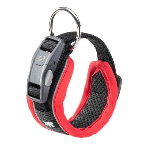 Ferplast Hundehalsband Genius C15/35, Reflektierend, Atmungsaktiv, Einstellbar, Magnetverschluss mit Schnellverschluss, Hundehalsband für Kleine Hund, Weiche Polsterung, Rot Ferplast Hundehalsband Genius C15/35, Reflektierend, Atmungsaktiv, Einstellbar, Magnetverschluss mit Schnellverschluss, Hundehalsband für Kleine Hund, Weiche Polsterung, Rot von Ferplast