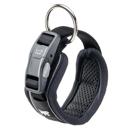 Ferplast Hundehalsband Genius C15/35, Reflektierend, Atmungsaktiv, Einstellbar, Magnetverschluss mit Schnellverschluss, Hundehalsband für Kleine Hund, Weiche Polsterung, Schwarz Ferplast Hundehalsband Genius C15/35, Reflektierend, Atmungsaktiv, Einstellbar, Magnetverschluss mit Schnellverschluss, Hundehalsband für Kleine Hund, Weiche Polsterung, Schwarz von Ferplast