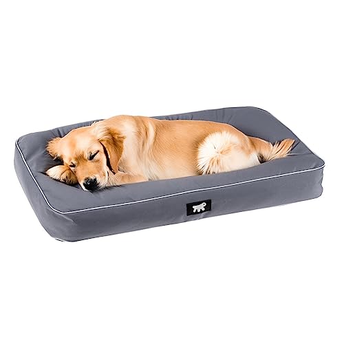 FERPLAST Hundematte Extra Groß - Orthopädisches Hundebett - Hundebett Waschbar & Kratzfest - Hundekissen - Hundebett Flauschig - Herausnehmbare Polsterung - Polo - 110 x 70 x h 8 CM, XL, GRAU FERPLAST Hundematte Extra Groß - Orthopädisches Hundebett - Hundebett Waschbar & Kratzfest - Hundekissen - Hundebett Flauschig - Herausnehmbare Polsterung - Polo - 110 x 70 x h 8 CM, XL, GRAU von Ferplast