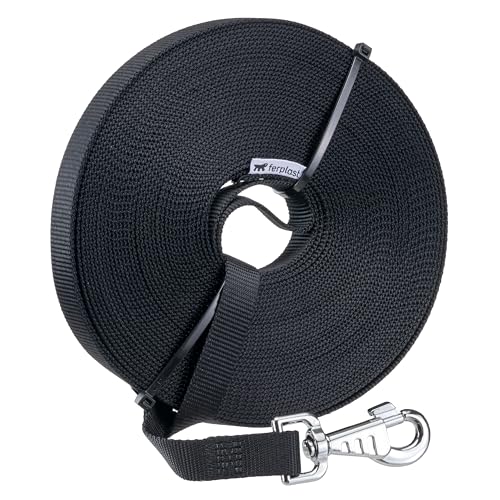 Ferplast Hundeleine Club, hundeleine lang 10m, Trainingsleine, Nylonleine mit Metallkarabiner und Handgriff, Lange Leine für Hunde, Hundeleine 10m, Schwarz Ferplast Hundeleine Club, hundeleine lang 10m, Trainingsleine, Nylonleine mit Metallkarabiner und Handgriff, Lange Leine für Hunde, Hundeleine 10m, Schwarz von Ferplast