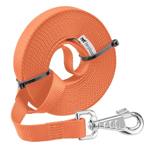 Ferplast Hundeleine Club, hundeleine lang 5m, Trainingsleine, Nylonleine mit Metallkarabiner und Handgriff, Lange Leine für Hunde, Hundeleine 5m, Orange Ferplast Hundeleine Club, hundeleine lang 5m, Trainingsleine, Nylonleine mit Metallkarabiner und Handgriff, Lange Leine für Hunde, Hundeleine 5m, Orange von Ferplast