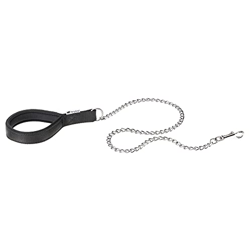 Ferplast Hundeleine Daytona, Kurze Hundeleine mittel/groß Hunde, Anti-Biss-Kette aus Metall, bequemer Nylongriff, gepolstert und Karabinerhaken aus Metall. 100 cm, Schwarz. Ferplast Hundeleine Daytona, Kurze Hundeleine mittel/groß Hunde, Anti-Biss-Kette aus Metall, bequemer Nylongriff, gepolstert und Karabinerhaken aus Metall. 100 cm, Schwarz. von Ferplast