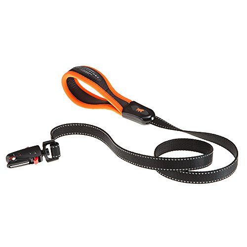 Ferplast Hundeleine ERGOFLUO Matic, Hundeleine Mittelgroße Hunde, Innovativer Karabiner mit Magnetmechanism, Ergonomisch Gepolsterter Griff, aus Nylon, 120 cm, Orange Ferplast Hundeleine ERGOFLUO Matic, Hundeleine Mittelgroße Hunde, Innovativer Karabiner mit Magnetmechanism, Ergonomisch Gepolsterter Griff, aus Nylon, 120 cm, Orange von Ferplast