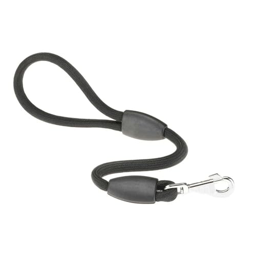 Ferplast Hundeleine Sport Robuste Hundeleine aus weichem Nylonmit Karabinerhaken aus Metall, Griff für sichere Kontrolle, Länge 60 cm, Dicke 13 mm, Schwarz Ferplast Hundeleine Sport Robuste Hundeleine aus weichem Nylonmit Karabinerhaken aus Metall, Griff für sichere Kontrolle, Länge 60 cm, Dicke 13 mm, Schwarz von Ferplast