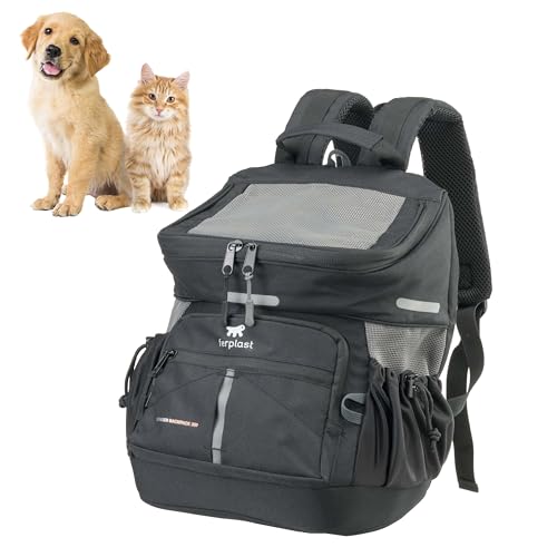 Ferplast Hunderucksack Voyager Backpack, Katzenrucksack, Hundetasche, Hundebox, Weite Öffnung, verstellbare Gurte, Sicherheitsgurt, mit Kissen, max. 10 kg, 29 x 21 x 36 H, Schwarz Ferplast Hunderucksack Voyager Backpack, Katzenrucksack, Hundetasche, Hundebox, Weite Öffnung, verstellbare Gurte, Sicherheitsgurt, mit Kissen, max. 10 kg, 29 x 21 x 36 H, Schwarz von Ferplast
