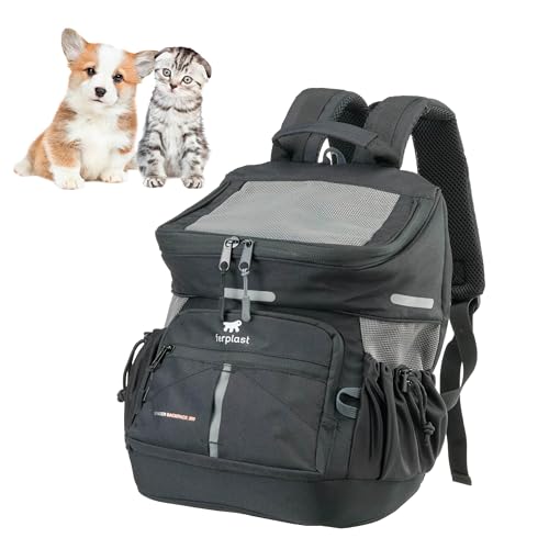 Ferplast Hunderucksack Voyager Backpack, Katzenrucksack, Hundetasche, Hundebox, Weite Öffnung, verstellbare Gurte, Sicherheitsgurt, mit Kissen, max. 10 kg, 29 x 21 x 36 H, Schwarz Ferplast Hunderucksack Voyager Backpack, Katzenrucksack, Hundetasche, Hundebox, Weite Öffnung, verstellbare Gurte, Sicherheitsgurt, mit Kissen, max. 10 kg, 29 x 21 x 36 H, Schwarz von Ferplast