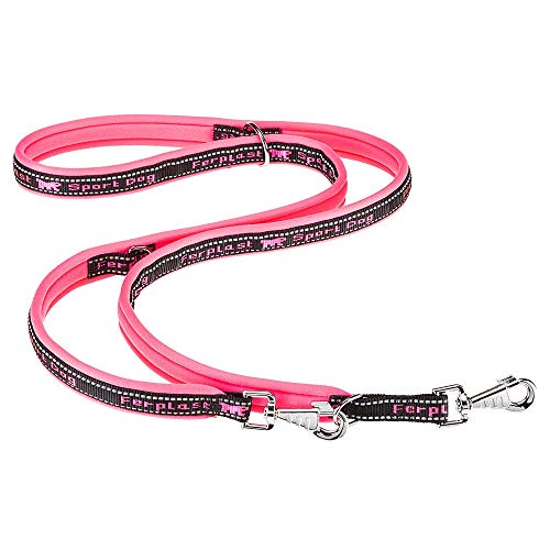 Ferplast Hundeleine Sport Dog, Trainingsleine für Hunde, Hundeleine Große Hunde, Gepolsterter, Reflektierende Nähte, aus Nylon, Metallkarabinerhaken, aus Nylon, 200 cm, Rosa Ferplast Hundeleine Sport Dog, Trainingsleine für Hunde, Hundeleine Große Hunde, Gepolsterter, Reflektierende Nähte, aus Nylon, Metallkarabinerhaken, aus Nylon, 200 cm, Rosa von Ferplast