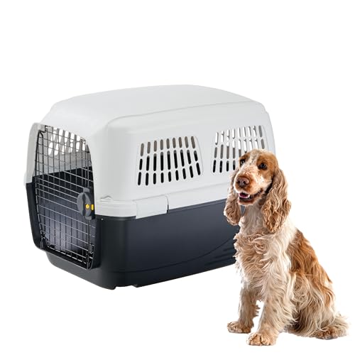 Ferplast Hundetransportbox Clipper 4, IATA-zugelassene Hundetransportbox, mittlere Hundetransportbox max 20 kg Ferplast Hundetransportbox Clipper 4, IATA-zugelassene Hundetransportbox, mittlere Hundetransportbox max 20 kg von Ferplast