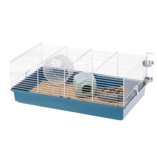 Ferplast Hamsterkäfig, Nagerkäfig CRICETI 11, Kleintierkäfig, Hamsterzubehör inklusive, 58 x 31 x h 22 cm. von Ferplast