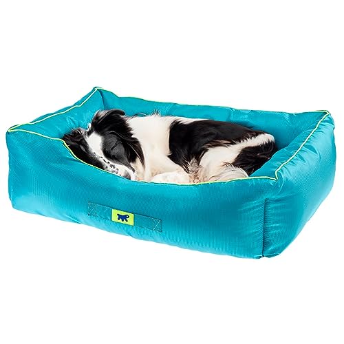 Ferplast Hundekissen Hundesofa Hundebette für Große Hunde Hundekorb Abnehmbarer Bezug Orthopädisches Hundebett Hundematratze Waschbar Hundematte Wasserdicht 110 x 70 x h 8 cm. Grau von Ferplast