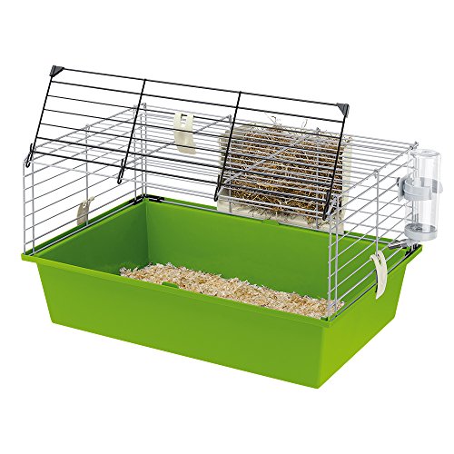 Ferplast Meerschweinchenkäfig, Kleintierkäfig, CAVIE 60 Kleintierzubehör inklusive, 58 x 38 x h 32 cm. von Ferplast