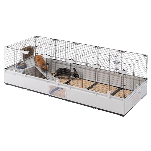 Ferplast Kaninchenkäfig, Hasenkäfig, Meerschweinchenkäfig, MODULAR 4, Modularer, erweiterbare, käfig groß, mit Zubehör, Viel Platz, 179 x 72 x h 56 cm Ferplast Kaninchenkäfig, Hasenkäfig, Meerschweinchenkäfig, MODULAR 4, Modularer, erweiterbare, käfig groß, mit Zubehör, Viel Platz, 179 x 72 x h 56 cm von Ferplast