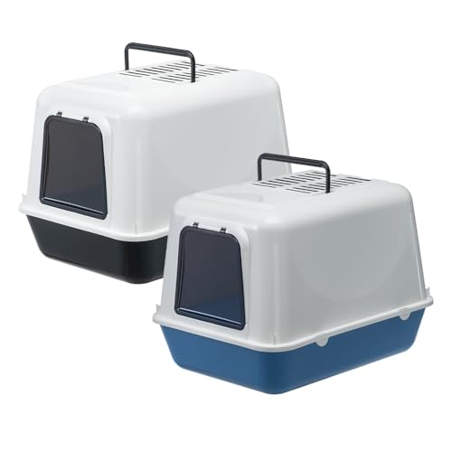 Ferplast Katzenklo, Katzentoilette mit Deckel, 2 geruchshemmende Aktivkohlefilter, abgedunkelte Schwingtür, 39,5 x 52,5 x h 38 cm, Clear CAT 20 große Katzentoilette Ferplast Katzenklo, Katzentoilette mit Deckel, 2 geruchshemmende Aktivkohlefilter, abgedunkelte Schwingtür, 39,5 x 52,5 x h 38 cm, Clear CAT 20 große Katzentoilette von Ferplast