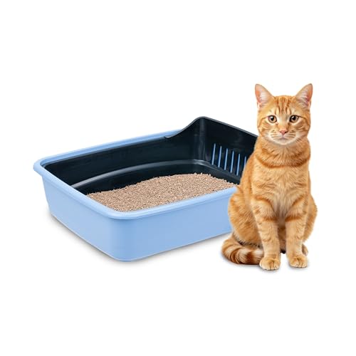 Ferplast Katzenklo Ariel 10, Katzentoilette mit Sieb, das Schmutz für eine einfache Reinigung entfernt, 46,5 x 35,5 x H 11,5 cm, Blau Ferplast Katzenklo Ariel 10, Katzentoilette mit Sieb, das Schmutz für eine einfache Reinigung entfernt, 46,5 x 35,5 x H 11,5 cm, Blau von Ferplast