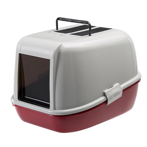 Ferplast Katzentoilette mit Deckel, Sieb-System Ermöglicht Einsparung von Streu MAGIX, tiefer Boden, abgedunkelte Schwingtür, Filter incl. 55,5 x 45,5 x h 39 cm.Bordeaux Ferplast Katzentoilette mit Deckel, Sieb-System Ermöglicht Einsparung von Streu MAGIX, tiefer Boden, abgedunkelte Schwingtür, Filter incl. 55,5 x 45,5 x h 39 cm.Bordeaux von Ferplast