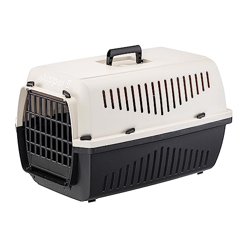 Ferplast Katzentransportbox SKIPPER 2, Hundetransportbox, Haustiertransportbox für kleine Hunde und Katzen bis 8 kg, Hundetransportbox, Katzentransportbox, 55x36xH 33 cm, aus Kunststoff mit Klappgriff Ferplast Katzentransportbox SKIPPER 2, Hundetransportbox, Haustiertransportbox für kleine Hunde und Katzen bis 8 kg, Hundetransportbox, Katzentransportbox, 55x36xH 33 cm, aus Kunststoff mit Klappgriff von Ferplast