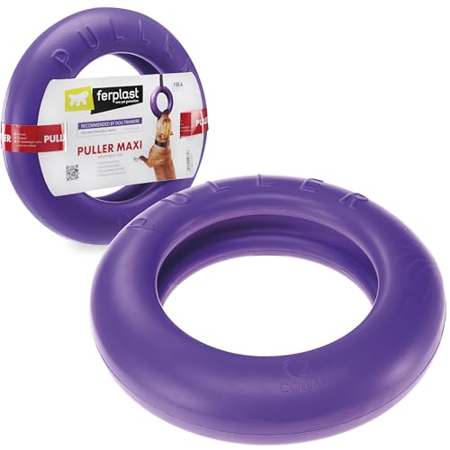 Ferplast Hunde Spielzeug, Hundetraining Ring zum Kauen, zum Laufen, Springen, Schießen, Robustes ungiftiges Material, Schwimmend, Puller Maxi, Hundespielzeug große Hunde, 1 Fitnessring Ferplast Hunde Spielzeug, Hundetraining Ring zum Kauen, zum Laufen, Springen, Schießen, Robustes ungiftiges Material, Schwimmend, Puller Maxi, Hundespielzeug große Hunde, 1 Fitnessring von Ferplast