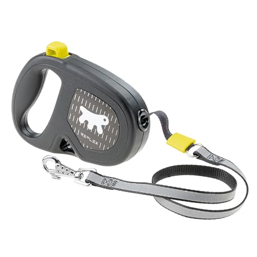 Ferplast Reflektierende Hundeleine Flippy ONE Reflex, Rollleine kleine Hunde bis 12 kg. Ausziehbare Schnur max. 4,5 m. Einzelner Knopf zum Verriegeln und Entriegeln, gelb Ferplast Reflektierende Hundeleine Flippy ONE Reflex, Rollleine kleine Hunde bis 12 kg. Ausziehbare Schnur max. 4,5 m. Einzelner Knopf zum Verriegeln und Entriegeln, gelb von Ferplast