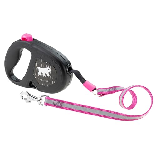 Ferplast Reflektierende Hundeleine Flippy ONE Reflex, Rollleine mittelgroße Hunde bis 25 kg. Ausziehbares Gurtband max. 5 m. Einzelner Sperr- und Entriegelungsknopf, Lila Ferplast Reflektierende Hundeleine Flippy ONE Reflex, Rollleine mittelgroße Hunde bis 25 kg. Ausziehbares Gurtband max. 5 m. Einzelner Sperr- und Entriegelungsknopf, Lila von Ferplast
