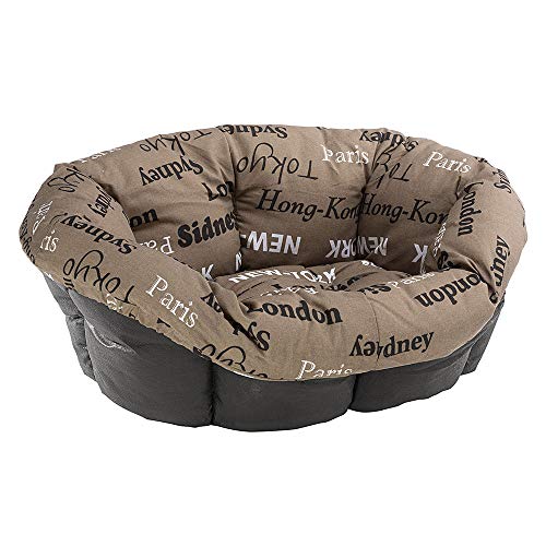 Ferplast Hundekissen, Hundebett und Katzenbett SOFA 'CUSHION 6 Kissen für Haustiere, gepolsterter Bezug, weiche waschbare Baumwollpolsterung, verstellbar mit Gummizug, 73 x 55 x h 27 cm braun Ferplast Hundekissen, Hundebett und Katzenbett SOFA 'CUSHION 6 Kissen für Haustiere, gepolsterter Bezug, weiche waschbare Baumwollpolsterung, verstellbar mit Gummizug, 73 x 55 x h 27 cm braun von Ferplast