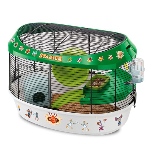 Ferplast Hamsterkäfig, STADIUM Nagerkäfig, Kleintierkäfig, Hamsterzubehör inklusive, 50 x 34 x h 33 cm. Ferplast Hamsterkäfig, STADIUM Nagerkäfig, Kleintierkäfig, Hamsterzubehör inklusive, 50 x 34 x h 33 cm. von Ferplast