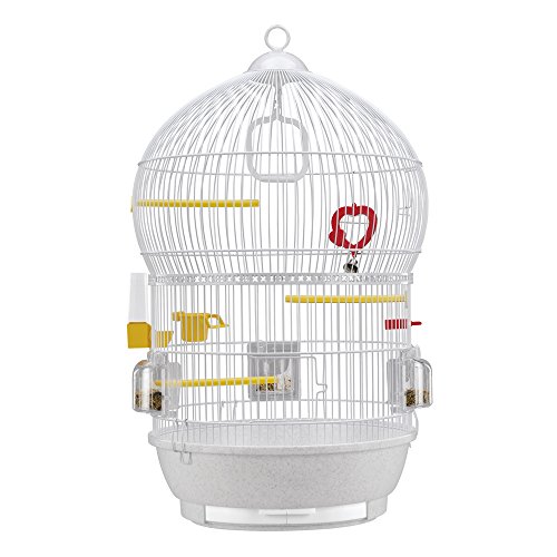 Ferplast Vogelkäfig Bali Kanarienvogel, Zebrafinken, Wellensittiche, aus Metall, Inkl. Zubehör Sitzstangen Drehbare Futternäpfe, 43.5 x 43.5 x h 68.5 cm. Ferplast Vogelkäfig Bali Kanarienvogel, Zebrafinken, Wellensittiche, aus Metall, Inkl. Zubehör Sitzstangen Drehbare Futternäpfe, 43.5 x 43.5 x h 68.5 cm. von Ferplast