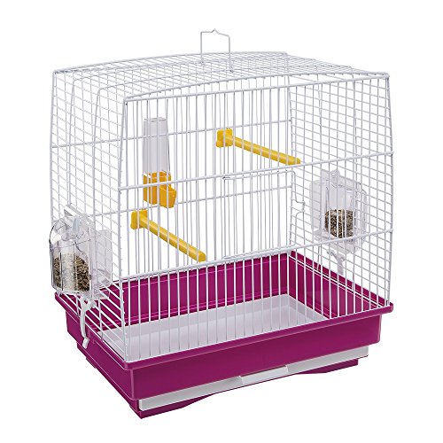 Ferplast Vogelkäfig-Ständer für Kanarienvögel, Stabil, Zugang von oben, Leicht, Kunststoff, Innenbereich, 1 Level, Small Breeds von Ferplast