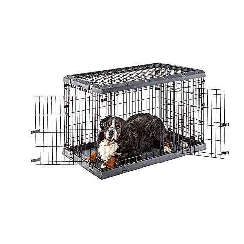 Zusammenklappbarer Käfig für sehr große Hunde Superior 120 Metallzaun, mit Separator, Doppelschloss von Ferplast