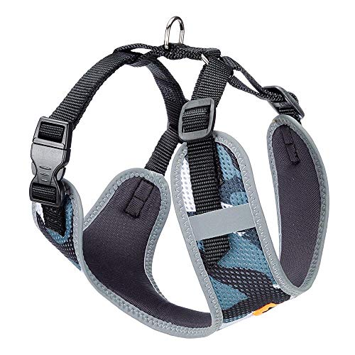 Ferplast Hundegeschirr Kleine Hunde Nikita S, atmungsaktives Hundegeschirr, gepolstert und verstellbar, leicht zu tragen, reflektierende Kanten, Brustumfang 30–41 cm. Grau Ferplast Hundegeschirr Kleine Hunde Nikita S, atmungsaktives Hundegeschirr, gepolstert und verstellbar, leicht zu tragen, reflektierende Kanten, Brustumfang 30–41 cm. Grau von Ferplast