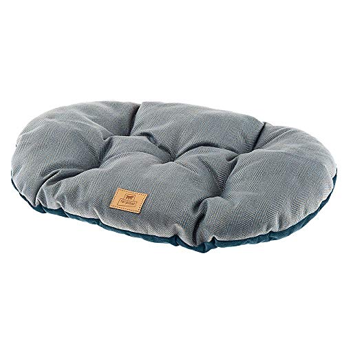 Ferplast Kissen für Hunde und Katzen STUART 65/6, doppelseitig, aus Tweed und weichem Samt, waschbar, Blau Ferplast Kissen für Hunde und Katzen STUART 65/6, doppelseitig, aus Tweed und weichem Samt, waschbar, Blau von Ferplast
